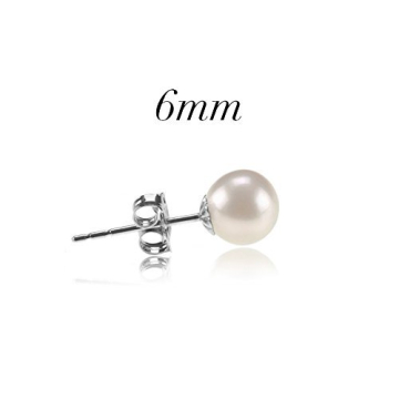 Shop PAVOI Gold Stud White Pearl Earrings for Elegance