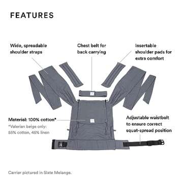 Stokke Limas Carrier, Olive Green - Newborn Half-Buckle Baby Carrier - Ergonomic with Adjustable Features - Three Carrying Options - Safe from Birth & Up to 33 lbs