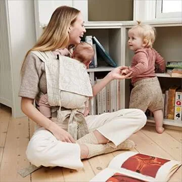 Stokke Limas Carrier, Olive Green - Newborn Half-Buckle Baby Carrier - Ergonomic with Adjustable Features - Three Carrying Options - Safe from Birth & Up to 33 lbs