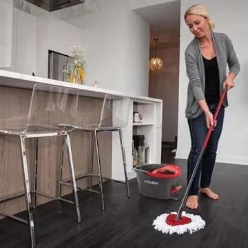 O-Cedar EasyWring Microfiber Spin Mop & Bucket System