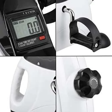Mini Exercise Bike for Portable Home & Office Workouts