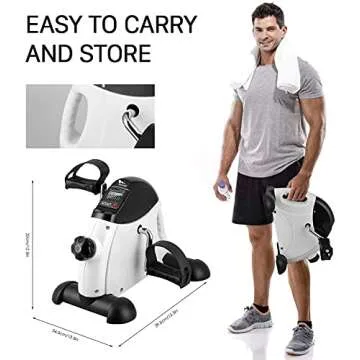 Mini Exercise Bike for Portable Home & Office Workouts