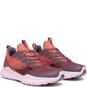 Saucony Women's Mad River TR Trail Running Shoe, Coral, 7.5
