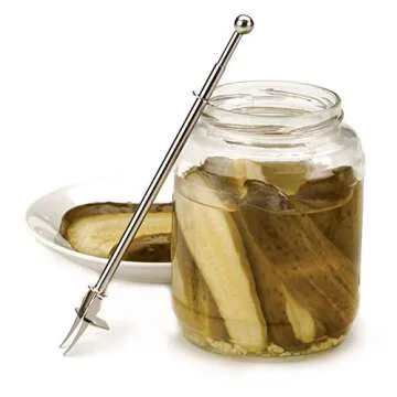 RSVP Endurance 8.5 Inch Pickle Fork for Easy Garnish Access