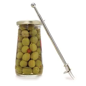 RSVP Endurance 8.5 Inch Pickle Fork for Easy Garnish Access
