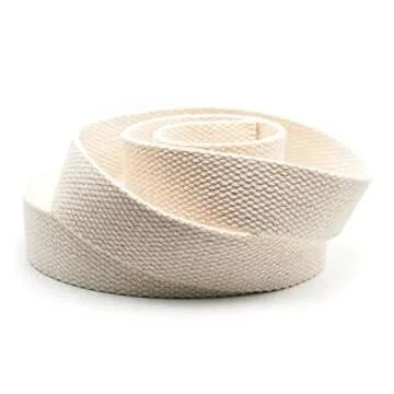 CRAFTMEMORE Natural Cotton Webbing for Crafts & Bags