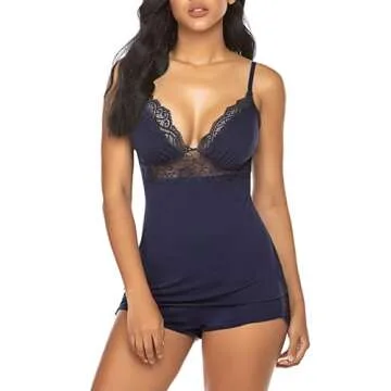 Avidlove Womens Pajama Sets 2 Piece Sleepwear Lace Pajamas Cami PJS Set for Women