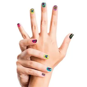 ALEX Toys Sketch It Nail Pens Salon Girls Fashion Activity, Sketch and Paint, Create Long Lasting Looks with Beautiful Nail Polish, For Ages 8 and up