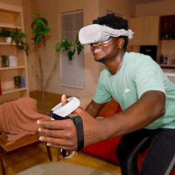 KIWI design Upgraded Controller Grips Cover Compatible with Meta Quest 2 Accessories, with Battery Opening Protector with Knuckle Straps (Black)