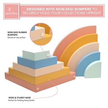 Rainbow Boho Bookends for Kids – Fun and Functional Decor