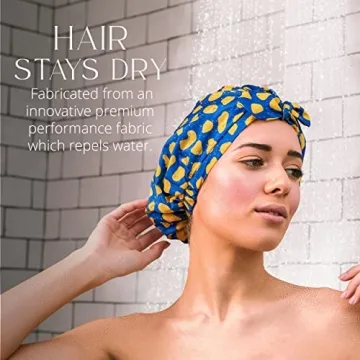 GRACE & COMPANY Luxury Waterproof Shower Cap for Women