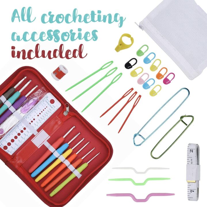 Beginner-Friendly J MARK Crochet Kit with Yarn & Tools