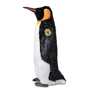 Melissa & Doug Giant Lifelike Plush Emperor Penguin Standing Stuffed Animal (3.4 Feet Tall) - Plush Toy