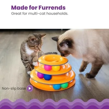 Interactive Cat Toy with Spinning Balls for Fun Play