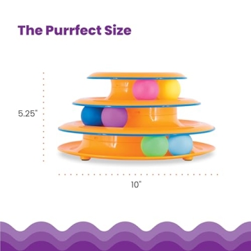 Interactive Cat Toy with Spinning Balls for Fun Play