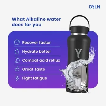 DYLN Alkaline Water Bottle creates Hydrogen-Rich Water