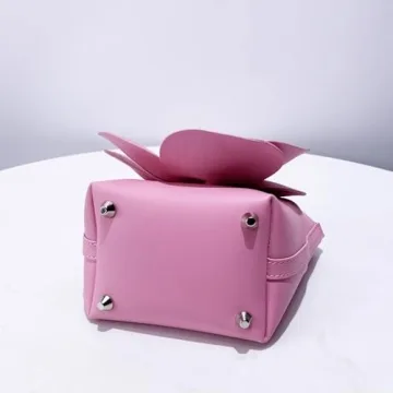 Mini Flower Evening Purse Bridal Clutch for Wedding PU Leather Evening Handbag with Chain Wedding Party Prom Crossbody Purses