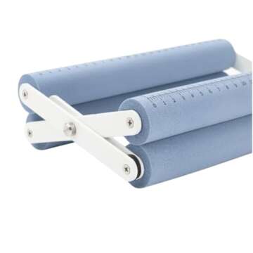 Craft Express Tumbler Cradle Holder for Crafting Blue with Foam Measuements and Adjustable Widths fo...