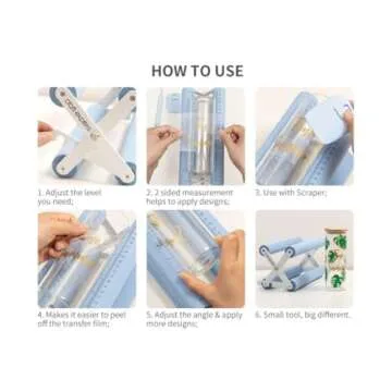 Craft Express Tumbler Cradle Holder for Crafting Blue with Foam Measuements and Adjustable Widths for Any Cups, Mugs, tumblers, Bottles, Vinyl Crafting