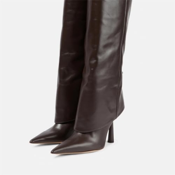 Goolita Fold Over Stiletto Boots - Stylish & Comfortable