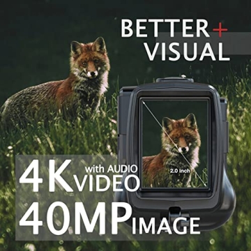 Night Vision Monocular 4K with 8X Zoom & Rechargeable Battery