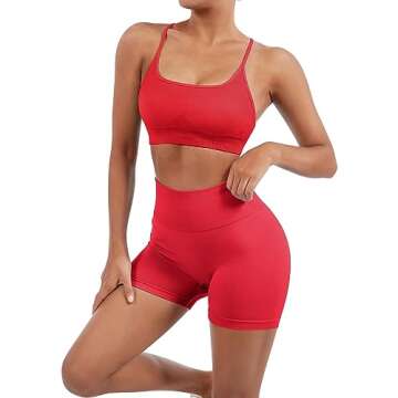 SUUKSESS Women Seamless Workout Set for Active Women