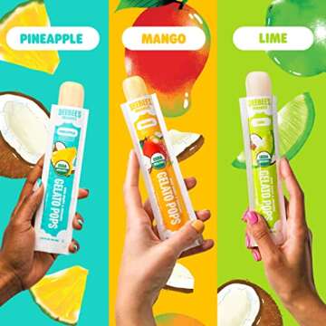 DeeBee's Organics Non-Dairy Gelato Pops, Creamy Freezer Pops made with Coconut Milk, No Refined Sugar, No Artificial Flavors or Colors (Pack of 20)