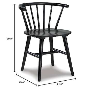 Otaska Modern Farmhouse Spindle Dining Chair Set of 2