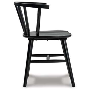 Otaska Modern Farmhouse Spindle Dining Chair Set of 2