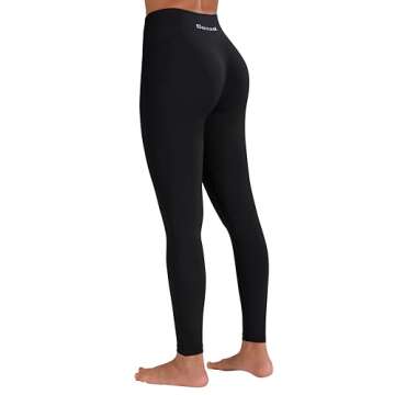 Sunzel Scrunch Butt Lifting Leggings Women High Waisted Seamless Workout Leggings Gym Tights Tummy Control Yoga Pants Plain Black