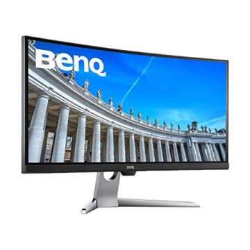BenQ EX3501R Ultrawide Wide 35 Inch QHD 100 Hz Curved Computer Monitor with AMD FreeSync, Brightness...