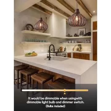 Handwoven Rattan Pendant Light for Cozy Ambiance