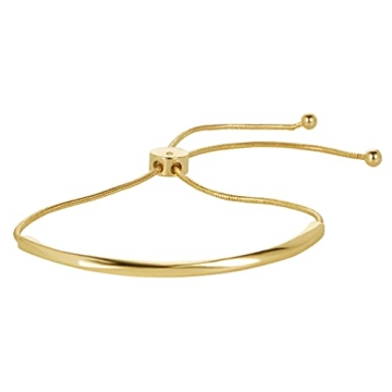 Elegant Gold Adjustable Slider Bracelet for Fashion-Forward Women