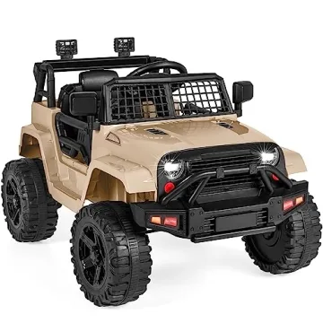 Best Choice Products 12V Kids Ride On Truck Car w/Remote Control - Sand