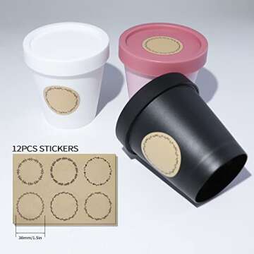 LONGWAY 7 oz Plastic Slime Containers - 12 Pack