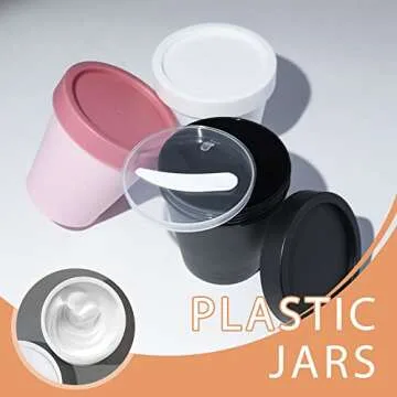 LONGWAY 7 oz Plastic Slime Containers - 12 Pack