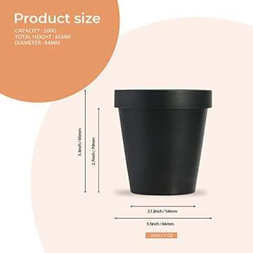 LONGWAY 7 oz Plastic Slime Containers - 12 Pack