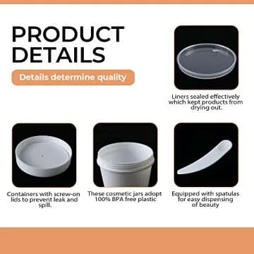 LONGWAY 7 oz Plastic Slime Containers - 12 Pack