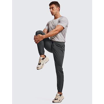 CRZ YOGA Men's Comfortable 4-Way Stretch Joggers