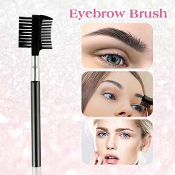 Eyebrow Kit Grooming Scissors Razor Kit 4 In 1 Stainless Steel Set Kit Eyebrow Scissors Eyebrow Brush Tweezers Eyebrow Trim Tool Set