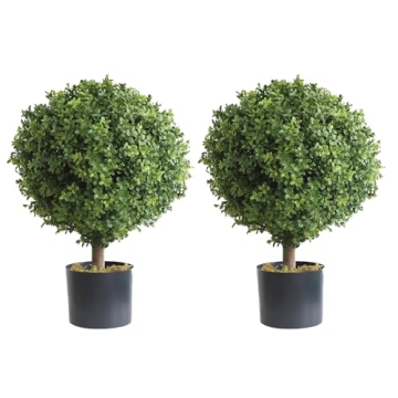 Silk Tree Warehouse Outdoor Boxwood Topiary Bushes