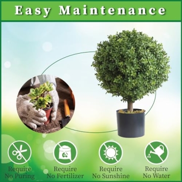 Silk Tree Warehouse Outdoor Boxwood Topiary Bushes