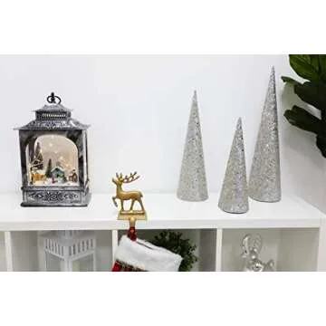 Christmas Concepts® Set of 3 Cone Trees with Sequins