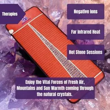 MediCrystal Infrared Amethyst Mat for Pain Relief Therapy
