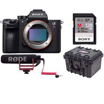 Sony a7R IIIA 42.4MP Full-Frame Mirrorless Interchangeable-Lens Camera 128GB VideoMicGo Bundle