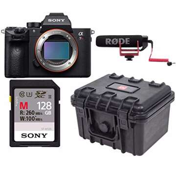 Sony a7R IIIA 42.4MP Full-Frame Mirrorless Interchangeable-Lens Camera 128GB VideoMicGo Bundle