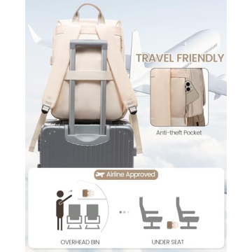 LOVEVOOK Stylish Laptop Backpack for Women | Big Capacity