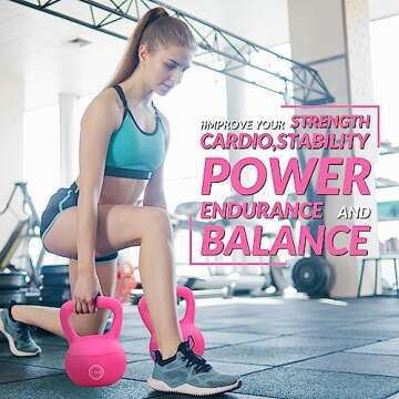 Fitvids Soft Kettlebells - Color Coded Iron Sand Weights for Effective Training