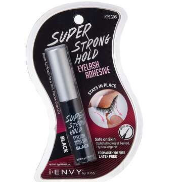 KISS i-Envy Strong Hold Eyelash Adhesive, Black