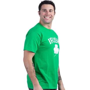 Irish Pride Unisex Ireland T-Shirt/St. Patrick's Day Irish Pride Tee Shirt-Green-Small